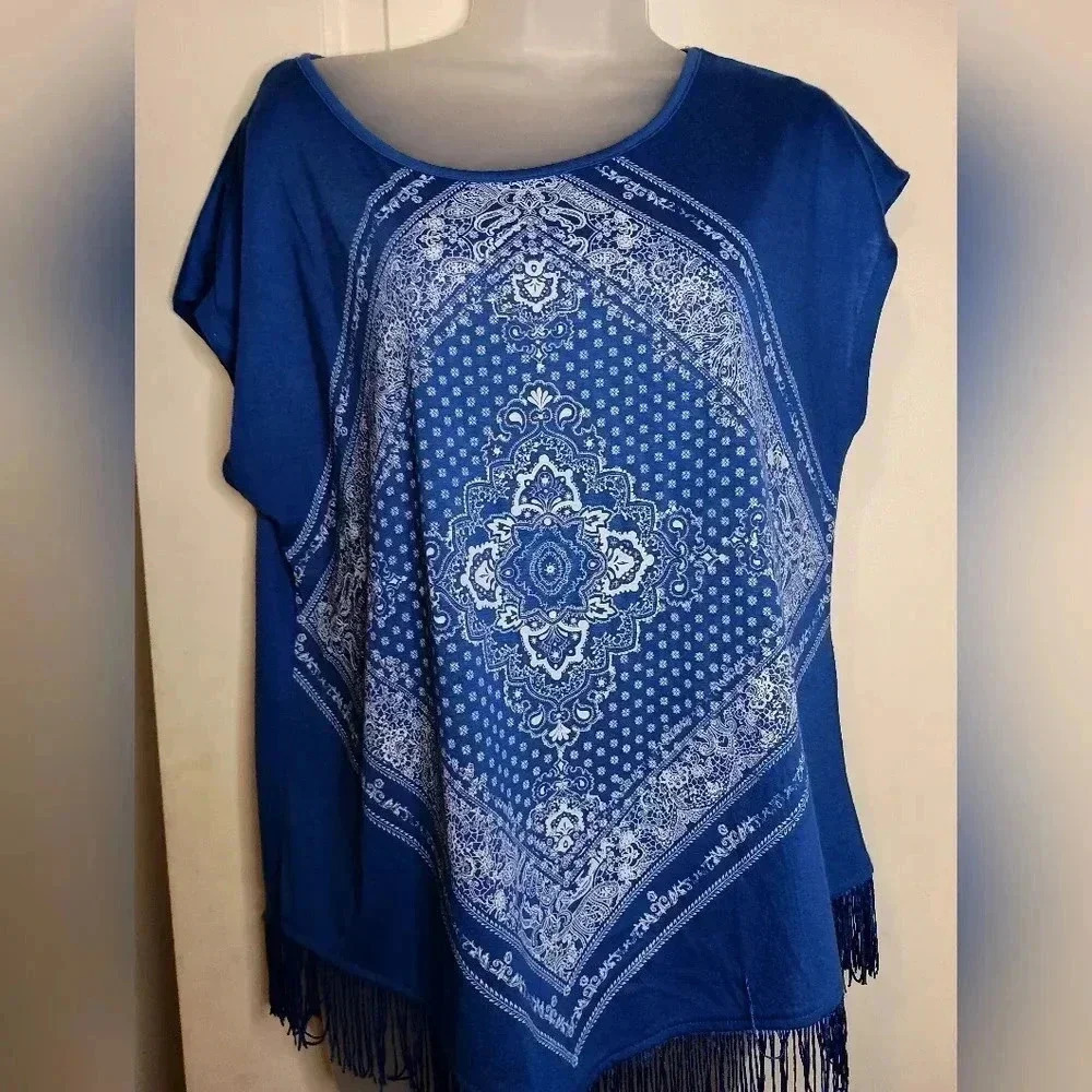 TAKE 50% OFF ABSOLUTELY FAMOUS Bohemian Western top‎ (#830)